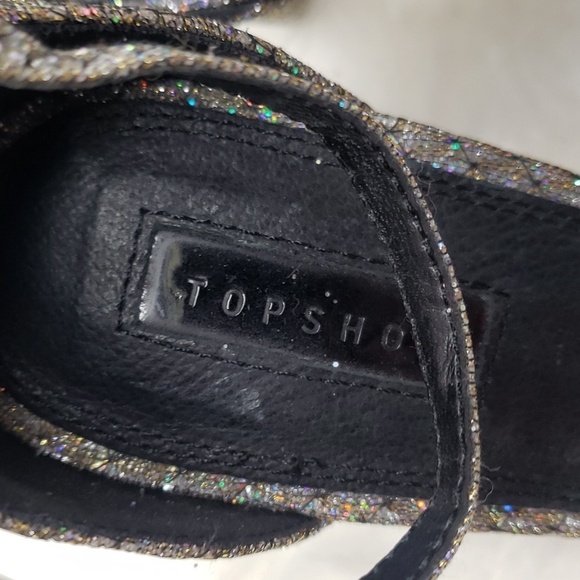 Topshop Robyn Ankle Strap Sandals In Mul 2 part 8.5 like new - Picture 10 of 13